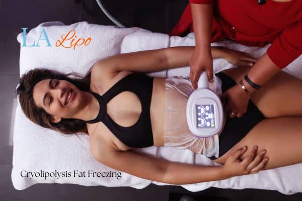 woman getting cryolipolysis  Maidstone