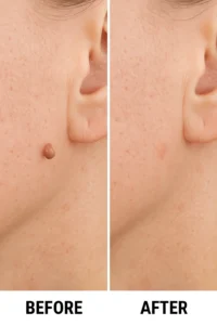 Skin tags removal Maidstone before and after