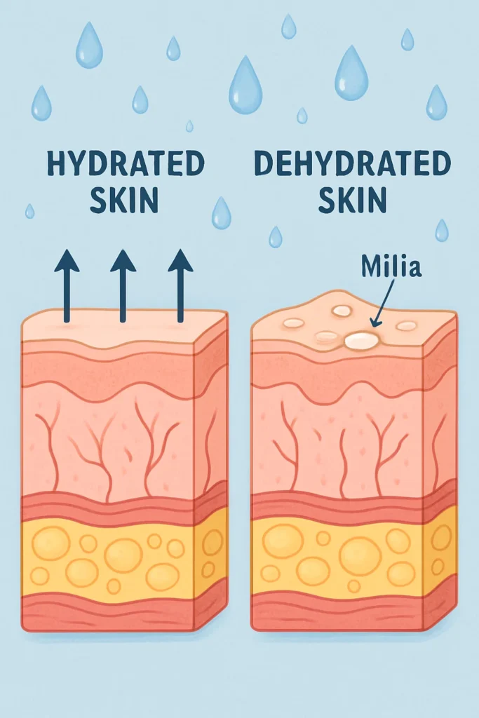 The importance of hydration and milia production  Maidstone