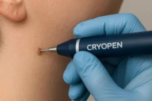 Person receiving skin tag removal  Maidstone