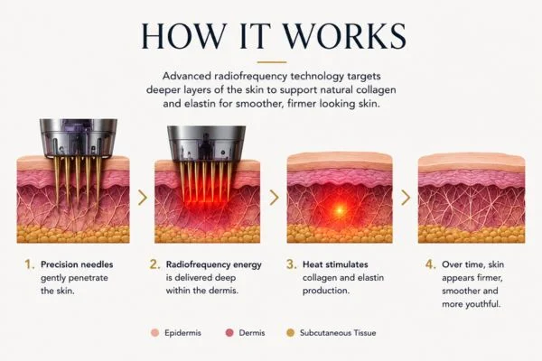 Diagram of how Collagen Lift Therapy  Maidstone works